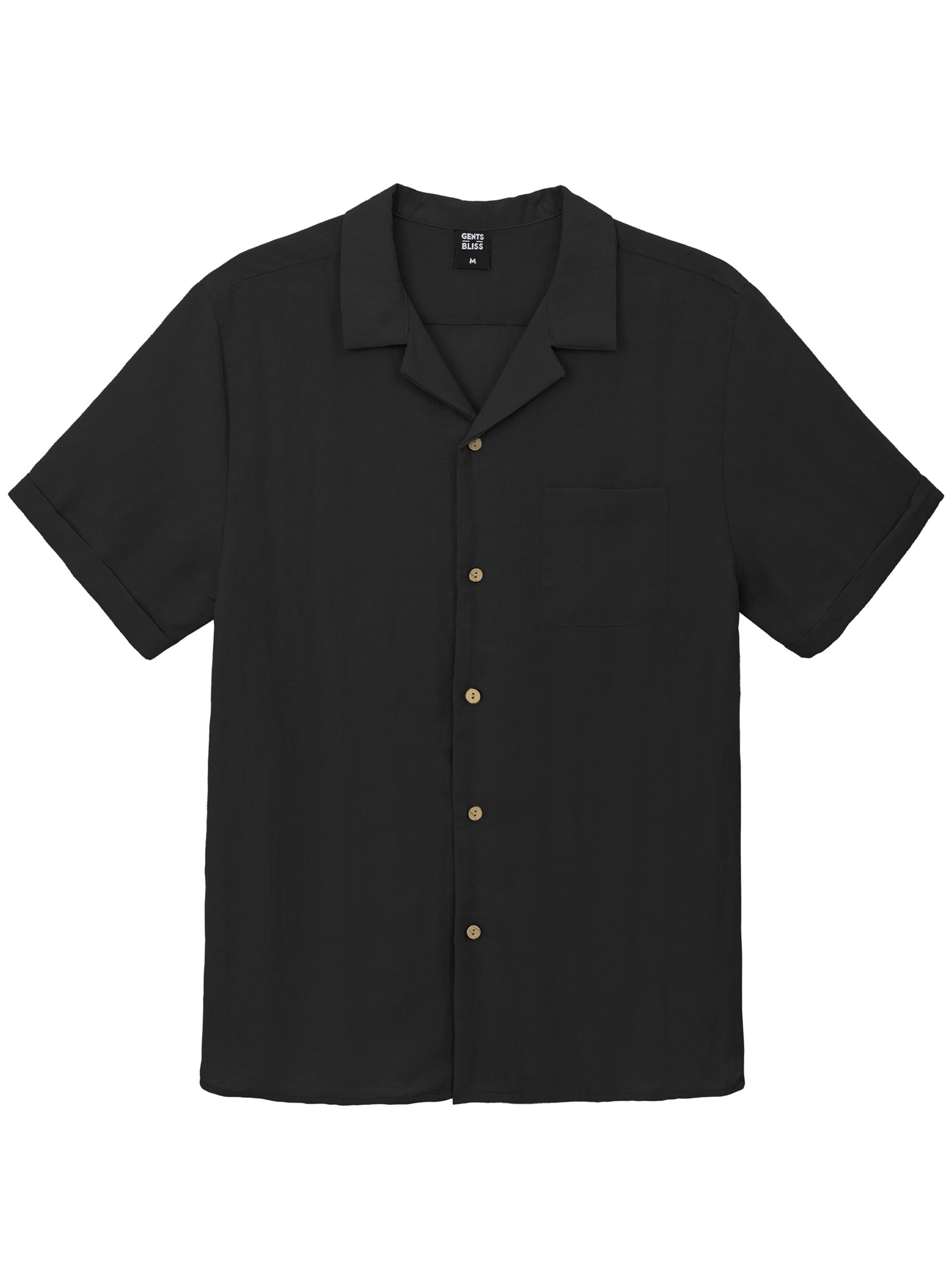 Men Linen Shirts Casual Short Sleeve Button down Shirts for Men Beach Tops with Pocket